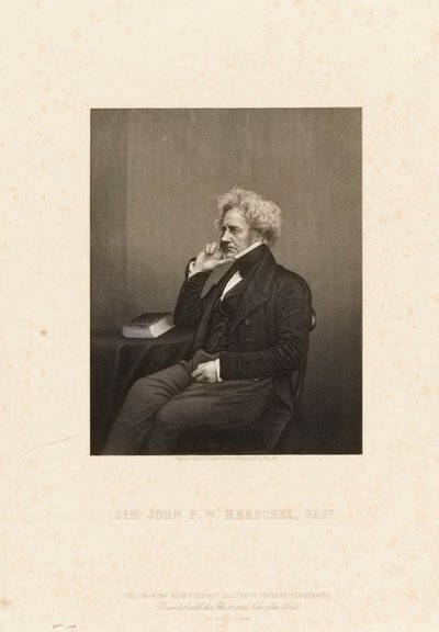 Sir John Frederick William Herschel (1792-1871), noin 1860 (pistekaiverrus). tekijältä John Jabez Edwin Paisley (after) Mayall