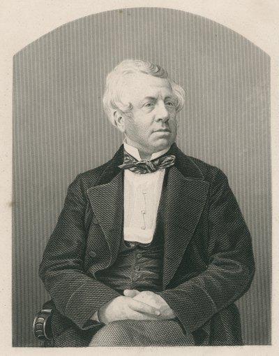 George William Frederick Howard, kaiverrettu D.J. Pound valokuvasta, Lontoossa 1860 julkaistusta The Drawing-Room of Eminent Personages, Volume 2 tekijältä John Jabez Edwin Paisley Mayall