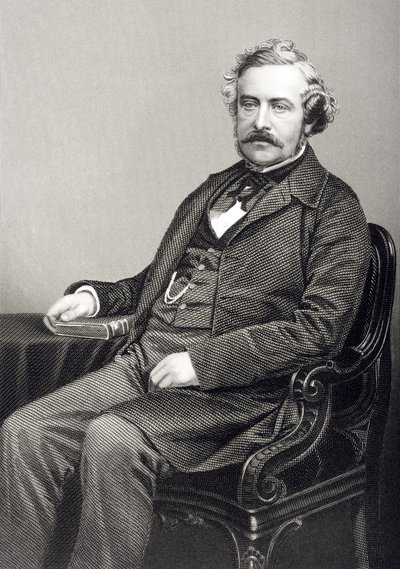 Martin Farquhar Tupper (1810-89), kaiverrus D.J. Pound valokuvasta, Lontoossa 1860 julkaistusta The Drawing-Room of Eminent Personages, Volume 2 tekijältä John Jabez Edwin Paisley Mayall