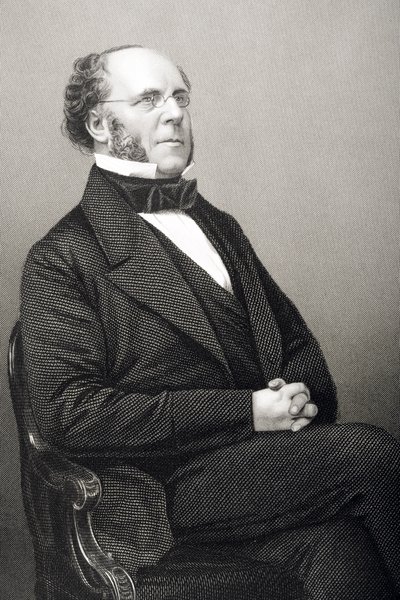 Matthew Talbot Baines (1799-1860), kaiverrus D.J. Pound valokuvasta, Lontoossa 1860 julkaistusta The Drawing-Room of Eminent Personages, Volume 2 tekijältä John Jabez Edwin Paisley Mayall