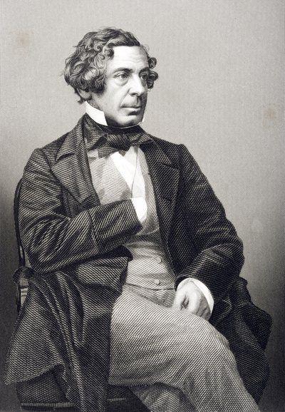 Samuel Warren (1807-77), kaiverrus D.J. Pound valokuvasta, Lontoossa 1860 julkaistusta The Drawing-Room of Eminent Personages, Volume 2 tekijältä John Jabez Edwin Paisley Mayall