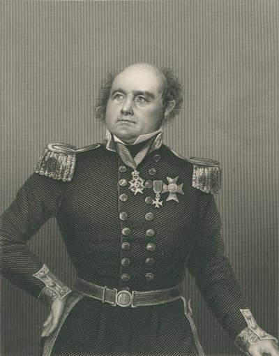 Sir John Franklin kaivertanut D.J. Pound valokuvasta, "The Drawing-Room of Eminent Personages, Volume 2", julkaistu Lontoossa, 1860 tekijältä John Jabez Edwin Paisley Mayall