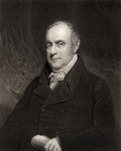 Sir Benjamin Hobhouse, 1. Baronet, kaiverrus John Cochran (fl.1821-65), National Portrait Gallerysta, julkaistu noin 1835 tekijältä John Jackson