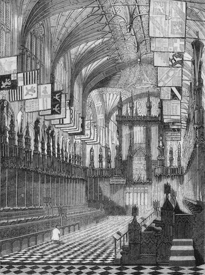 St. Georges Chapel, Windsor, 1845 tekijältä John Jackson