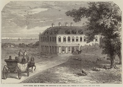 Brook House, Isle of Wight, kansanedustaja Seelyn asuinpaikka, jossa Garibaldi vieraili tekijältä John Jessop Hardwick