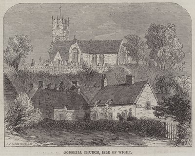 Godshillin kirkko, Isle of Wight tekijältä John Jessop Hardwick