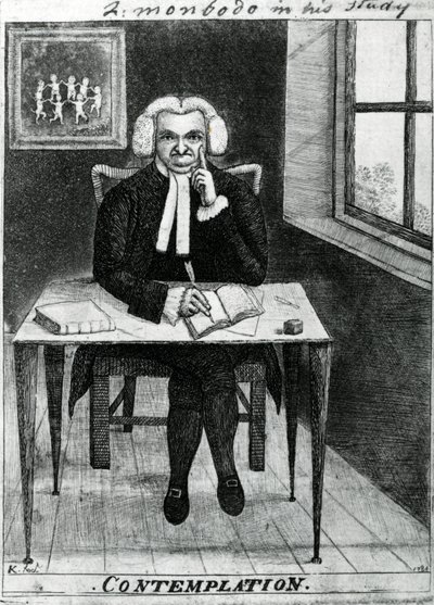 Mietiskely - Lord Monboddo tutkimuksessaan, 1784 tekijältä John Kay