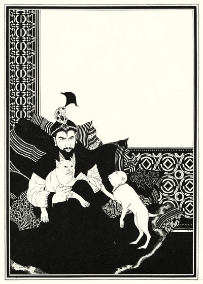 Kuvitus tarinaan Aladdin ja ihana lamppu (litho) tekijältä John Kettelwell
