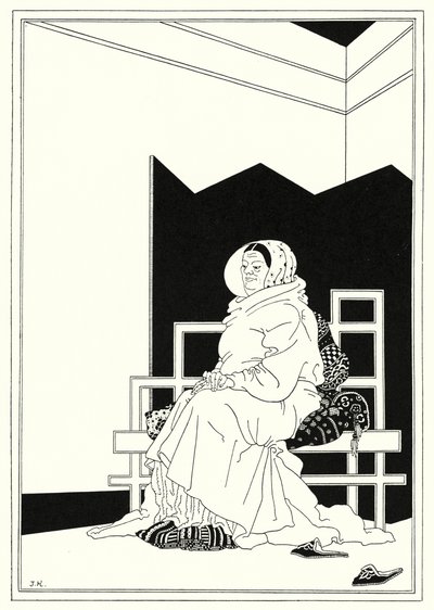 Kuvitus tarinaan Aladdin ja ihana lamppu (litho) tekijältä John Kettelwell