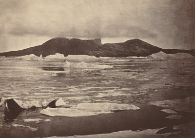 Arktiset alueet: nro 92.* Paholaisen peukalo osittain sumun peitossa..., 1869 tekijältä John L Dunmore