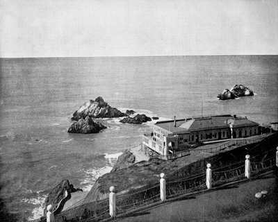 Cliff House and Seal Rocks, Golden Gate, Kalifornia, USA, 1893. tekijältä John L. Stoddard