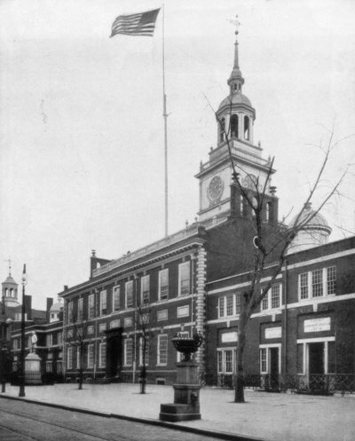Independence Hall, Philadelphia, USA, 1800-luvun loppu. tekijältä John L. Stoddard