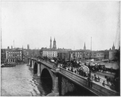 London Bridge, Lontoo, 1800-luvun loppu tekijältä John L. Stoddard