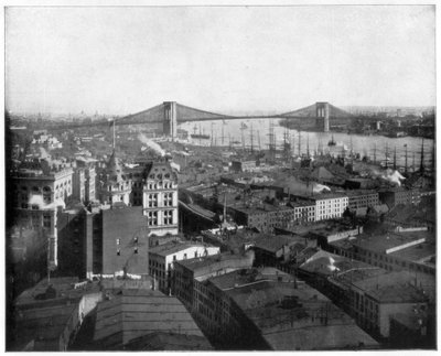 New York ja Brooklyn Bridge, 1800-luvun loppu tekijältä John L. Stoddard