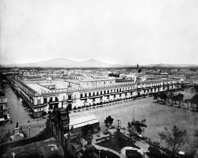 Panoraama Meksikon kaupungista, 1893. tekijältä John L. Stoddard