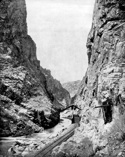 Royal Gorge, Colorado, Yhdysvallat, 1893. tekijältä John L. Stoddard