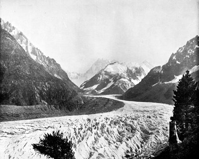 Mer de Glace, Sveitsi, 1893. tekijältä John L. Stoddard