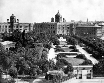 Volksgarten ja Theseum, Wien, Itävalta, 1893 tekijältä John L. Stoddard