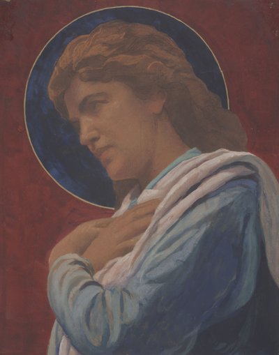 Pyhä (pastelli ja akvarelli paperille) tekijältä John La Farge or Lafarge