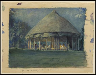 Hut in Moonlight, Eva, Sawai, lokakuu 190, 190 tekijältä John La Farge or Lafarge
