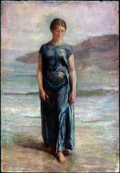 Nainen uimassa tekijältä John La Farge or Lafarge