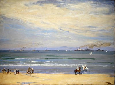 Ranskalaiset tykkiveneet, Tanger Bay tekijältä John Lavery
