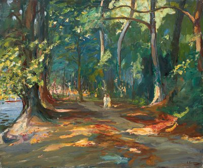 Polku joen rannalla, Maidenhead tekijältä John Lavery