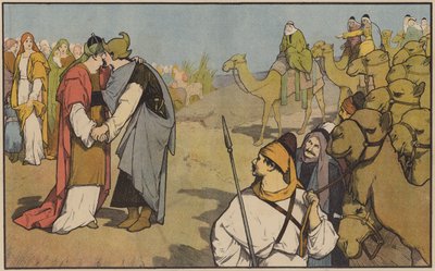 Esau toivottaa Jaakobin tervetulleeksi takaisin omaan maahansa tekijältä John Lawson