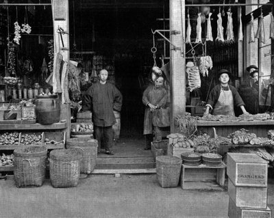 Chinatown San Franciscossa (m/w kuva) tekijältä John Lawson Stoddard