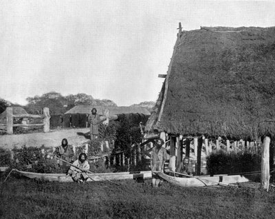 Japanin Jesso Islandin luontaiset täällä aboriginaalit valokuva: John Lawson Stoddard (1850 1931) Traveler and Conferencer Koulutusjulkaisu Chicagolle (m/w kuva) tekijältä John Lawson Stoddard