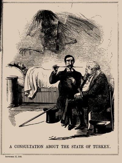 Neuvottelu Turkin valtiosta. Punch, 17. syyskuuta 1853, 1853. tekijältä John Leech
