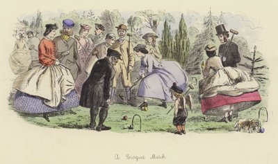 Krokettiottelu tekijältä John Leech
