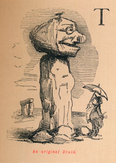 Alkuperäinen druidi, c1860, 1860 tekijältä John Leech