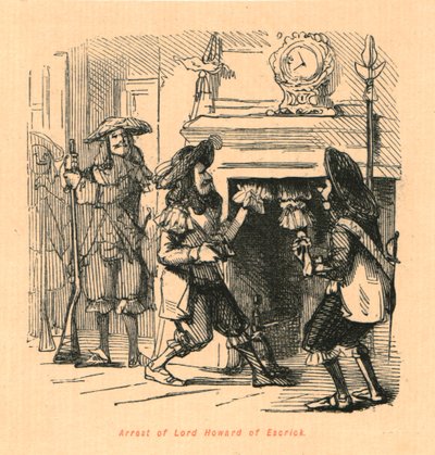 Lord Howard of Escrickin pidätys, 1897. tekijältä John Leech