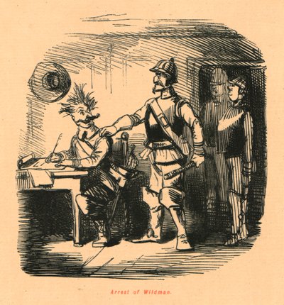 Wildmanin pidätys, 1897. tekijältä John Leech