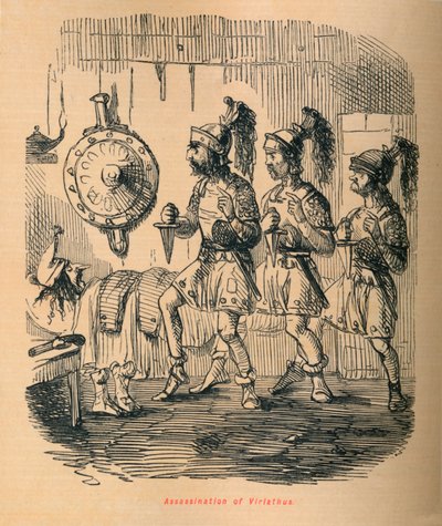 Viriathuksen salamurha, 1852 tekijältä John Leech
