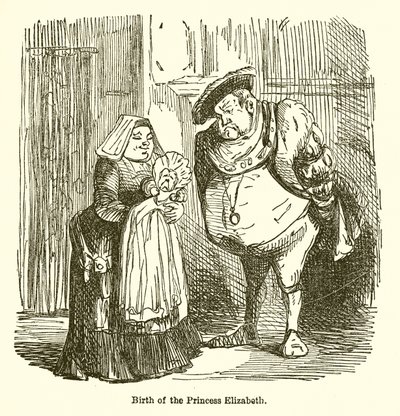 Prinsessa Elisabetin syntymä tekijältä John Leech