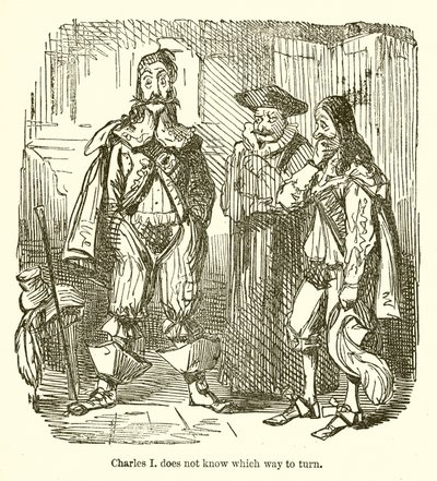 Charles I ei tiedä mihin suuntaan kääntyä tekijältä John Leech