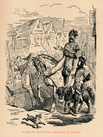 Edward Musta prinssi, johtajana hänen Prisoner, c1860, c1860 tekijältä John Leech