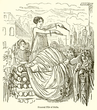 Funeral Pile of Sulla tekijältä John Leech