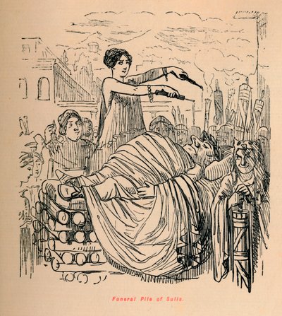 Funeral Pile of Sulla, 1852 tekijältä John Leech