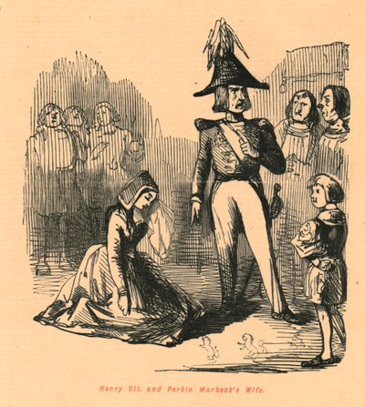Henrik VII. ja Perkin Warbeckin vaimo, 1897. tekijältä John Leech