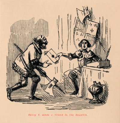 Henry V. lähettää ystävän Dauphinille, c1860, c1860 tekijältä John Leech