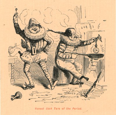 Aikakauden rehellinen Jack Tars, 1897. tekijältä John Leech