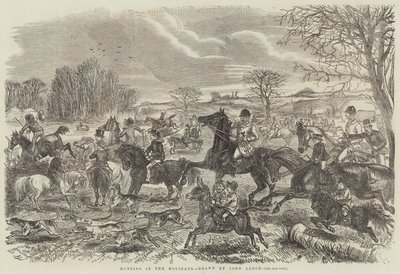 Metsästys pyhäpäivinä tekijältä John Leech
