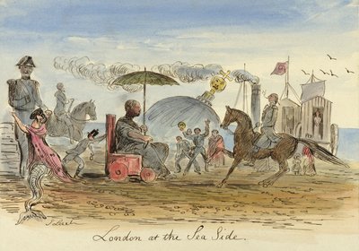 London at the Sea Side, pub.1844 tekijältä John Leech