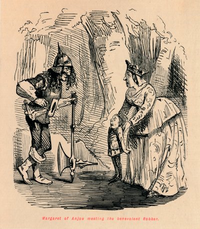 Margaret Anjou tapaa hyväntahtoisen rosvon, tekijältä John Leech