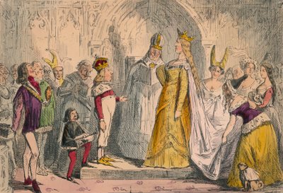 Henrik Kuudennen ja Margaret Anjoun avioliitto, 1850 tekijältä John Leech