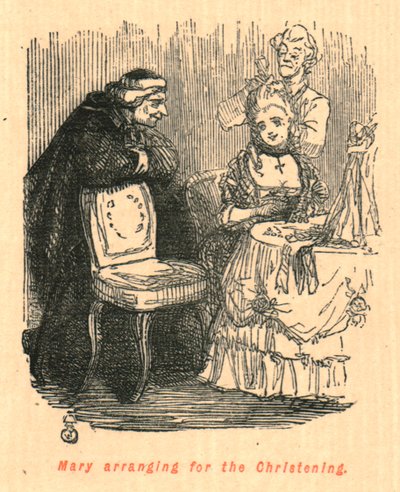 Maria järjestää ristiäisiä, 1897. tekijältä John Leech