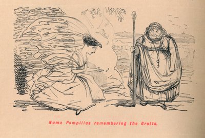 Numa Pompilius muistelee luolaa, 1852 tekijältä John Leech